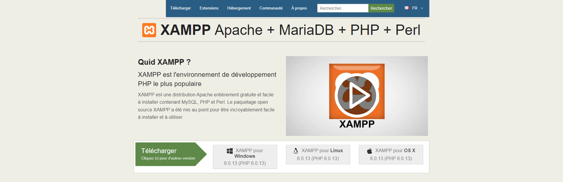 Avoir plusieurs versions de PHP sous XAMPP